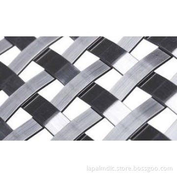 Square 25 Decorative Metal Mesh,Basket Weave Flat Wire Mesh
